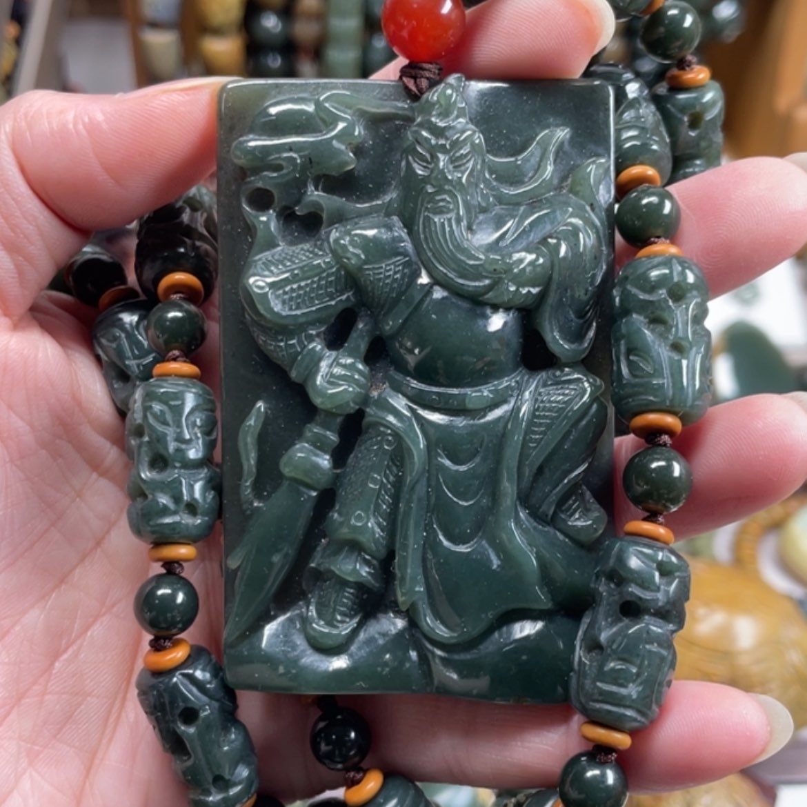 【闪购商品】岫岩河磨玉（透闪石质玉）挂件未镶嵌