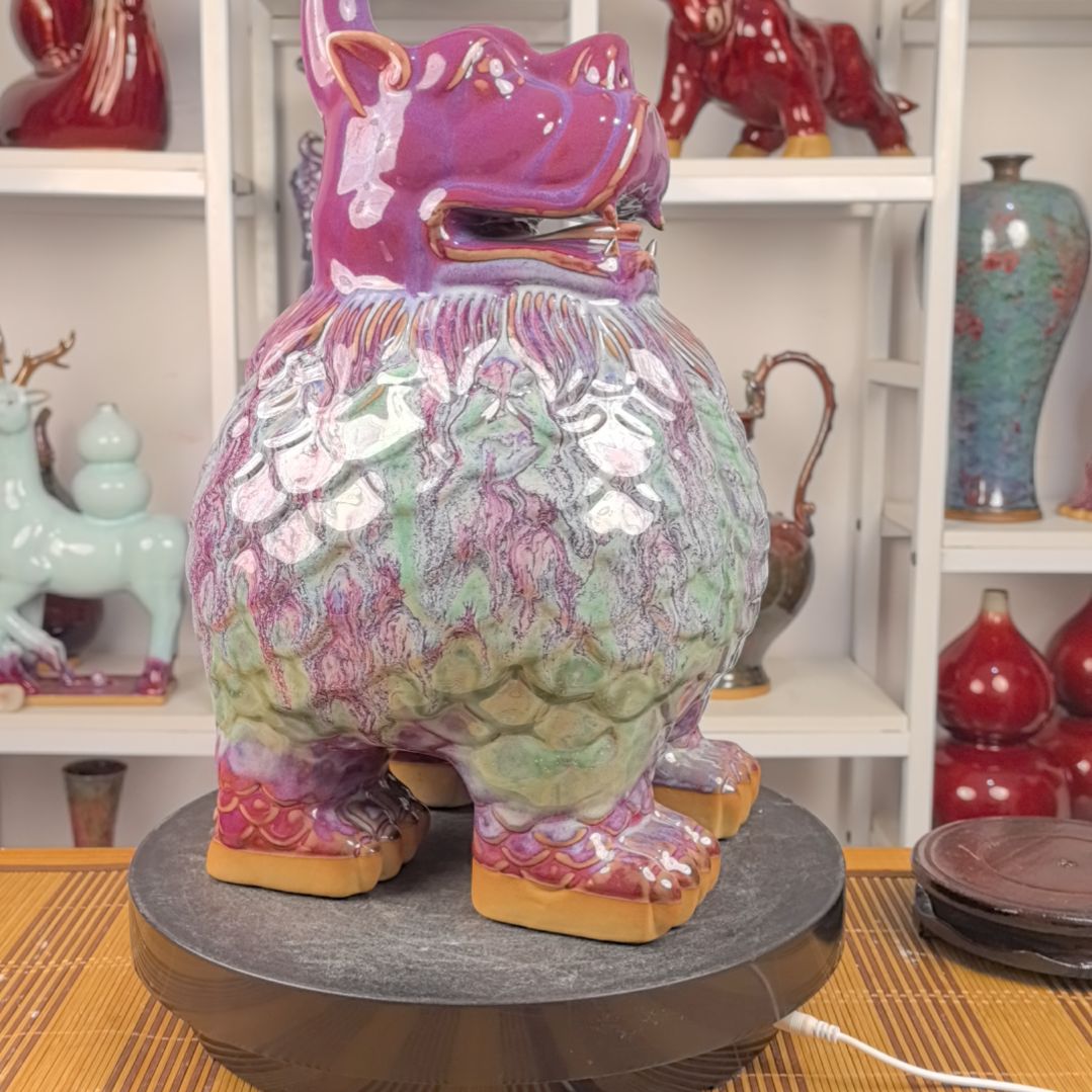 摆件钧瓷摆件神后镇钧瓷