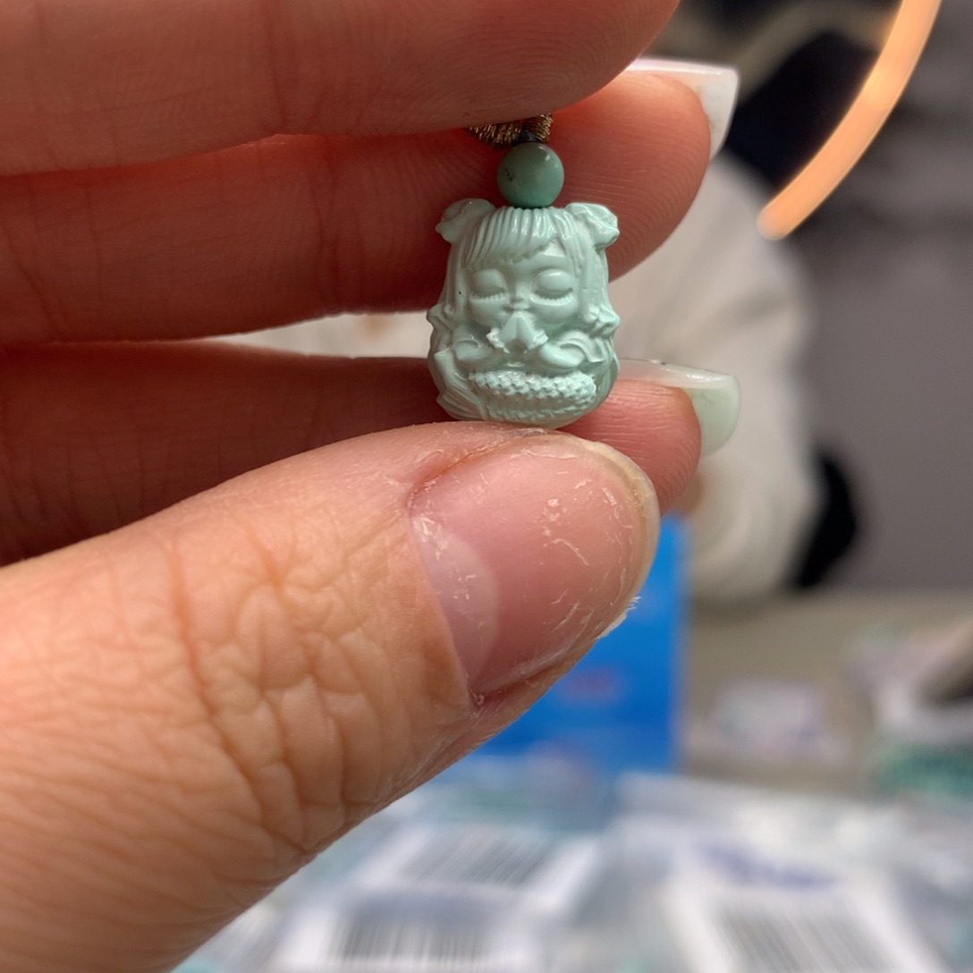绿松石挂件未镶嵌
