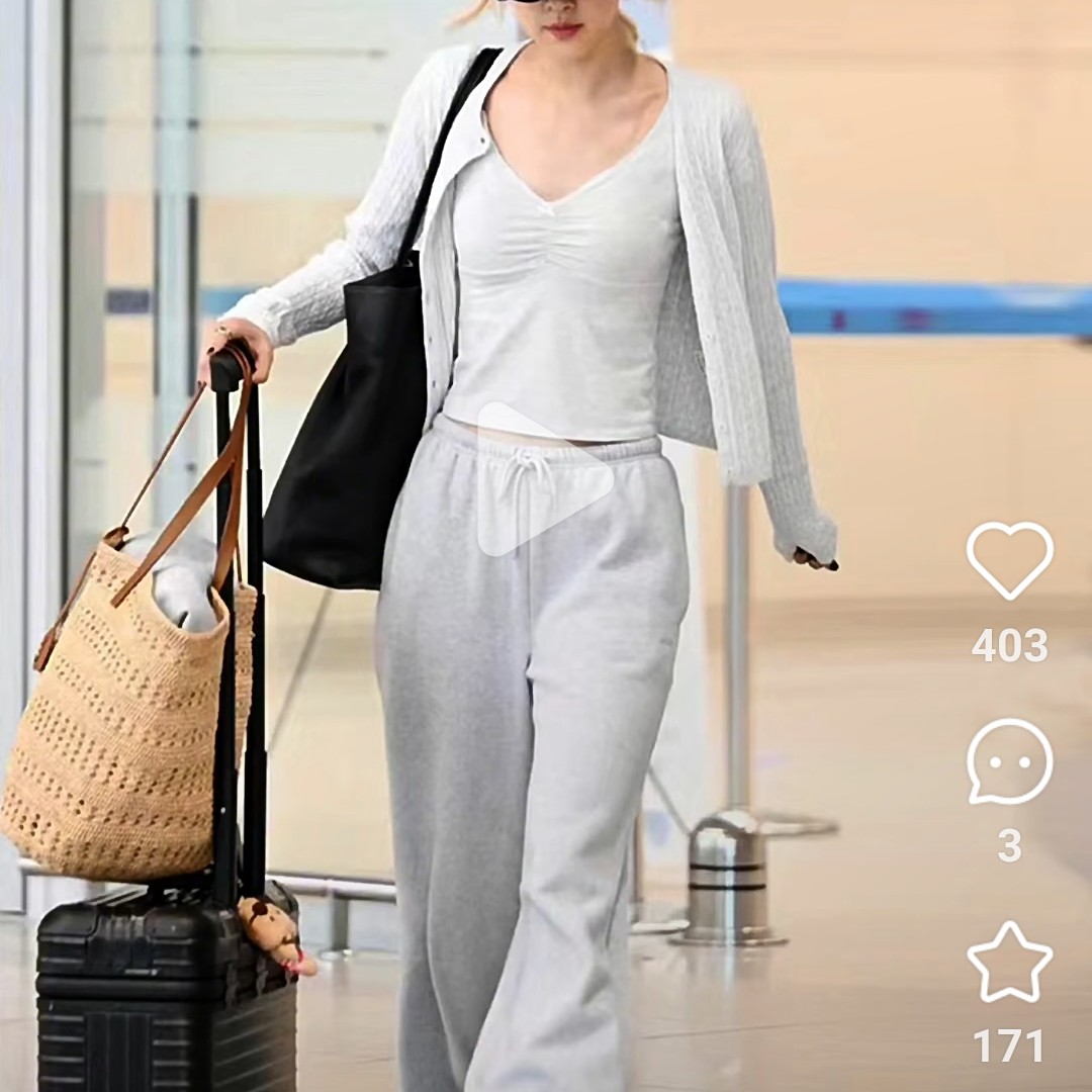 韩国东大门加绒卫裤