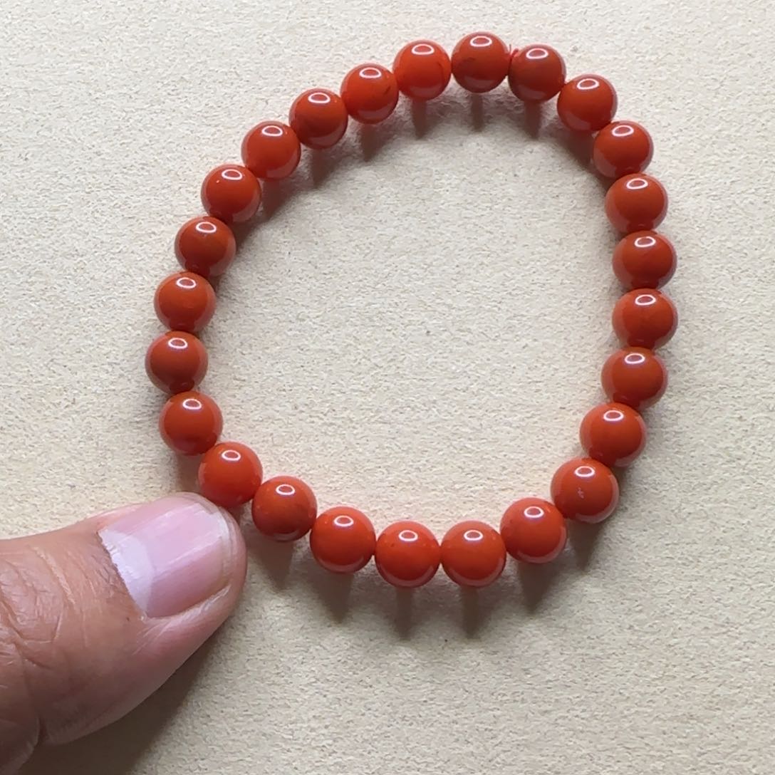 南红玛瑙手链未镶嵌用****17.8mm冷水河