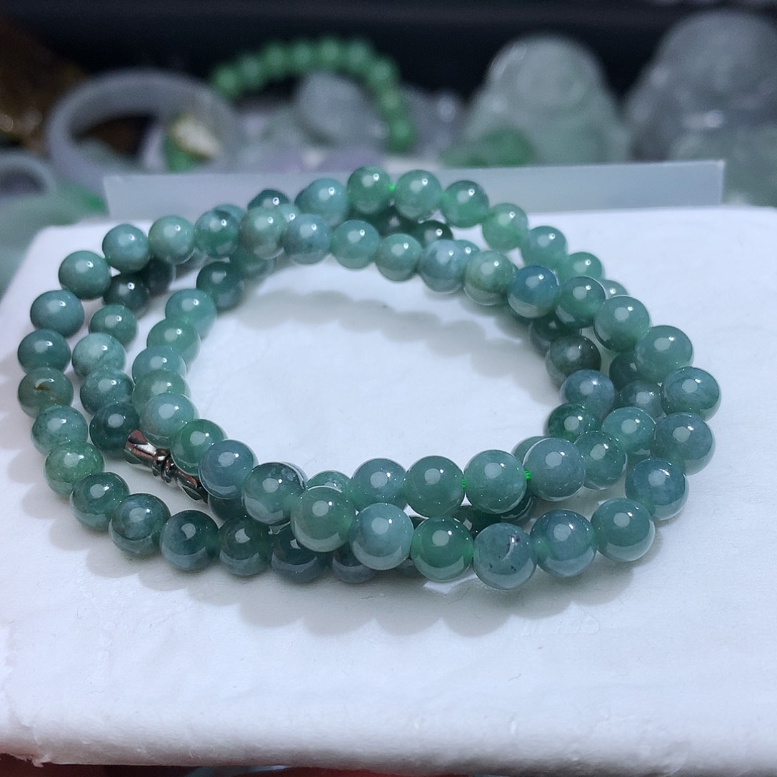 翡翠未镶嵌颈饰833