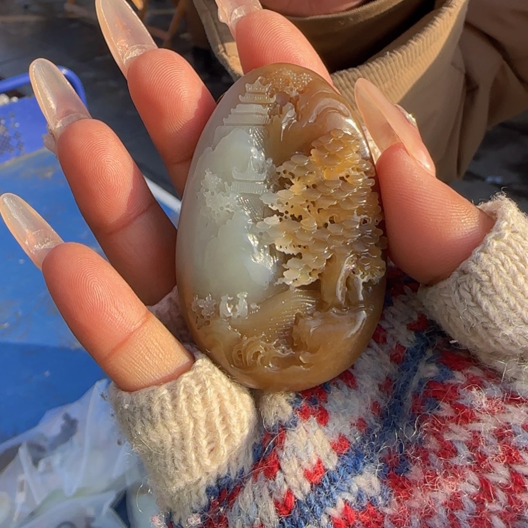 和田玉颈饰未镶嵌