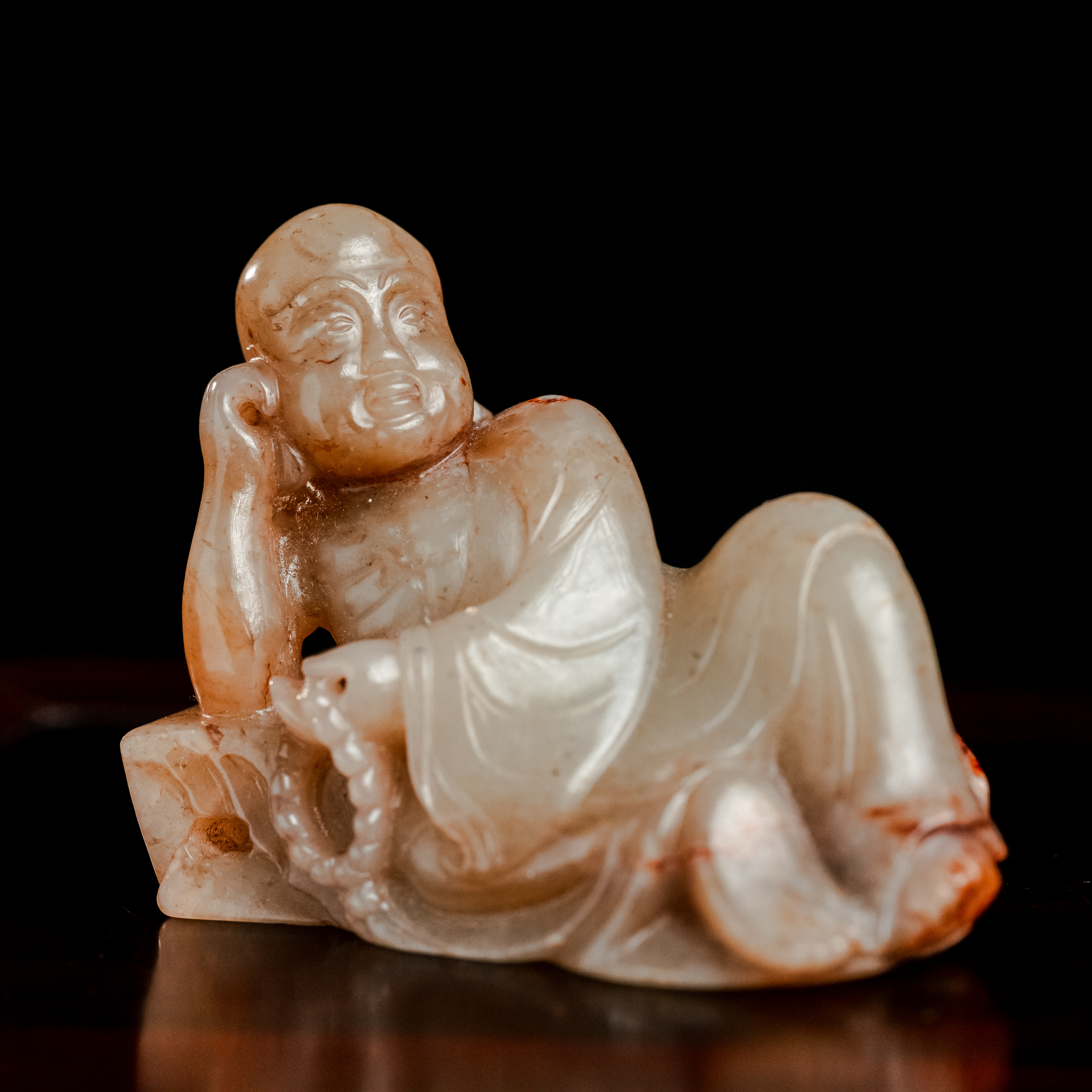 明代和田玉罗汉摆件-NX