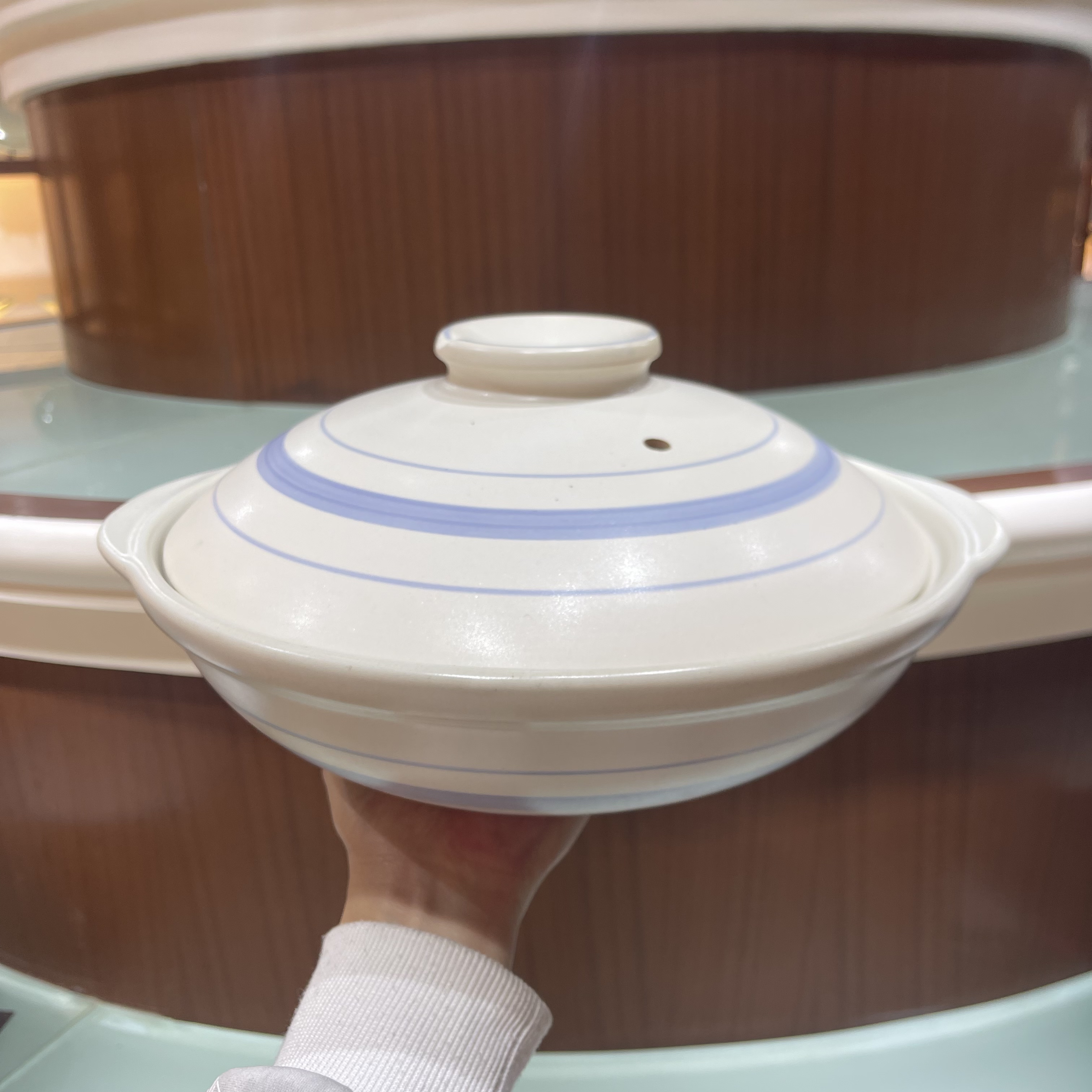 景德镇珍宝2.75升砂锅3190白色