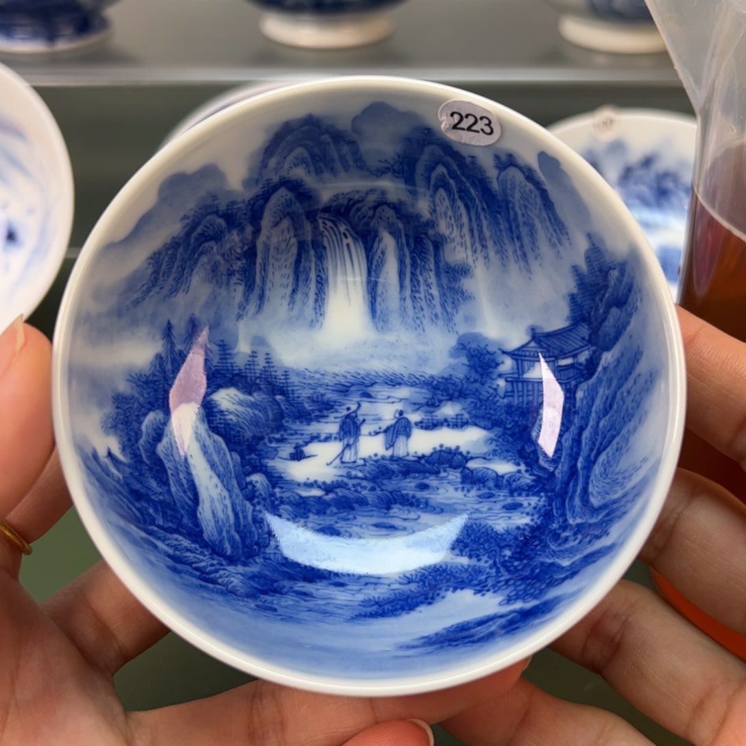 杯木木景德镇纯手绘茶具220