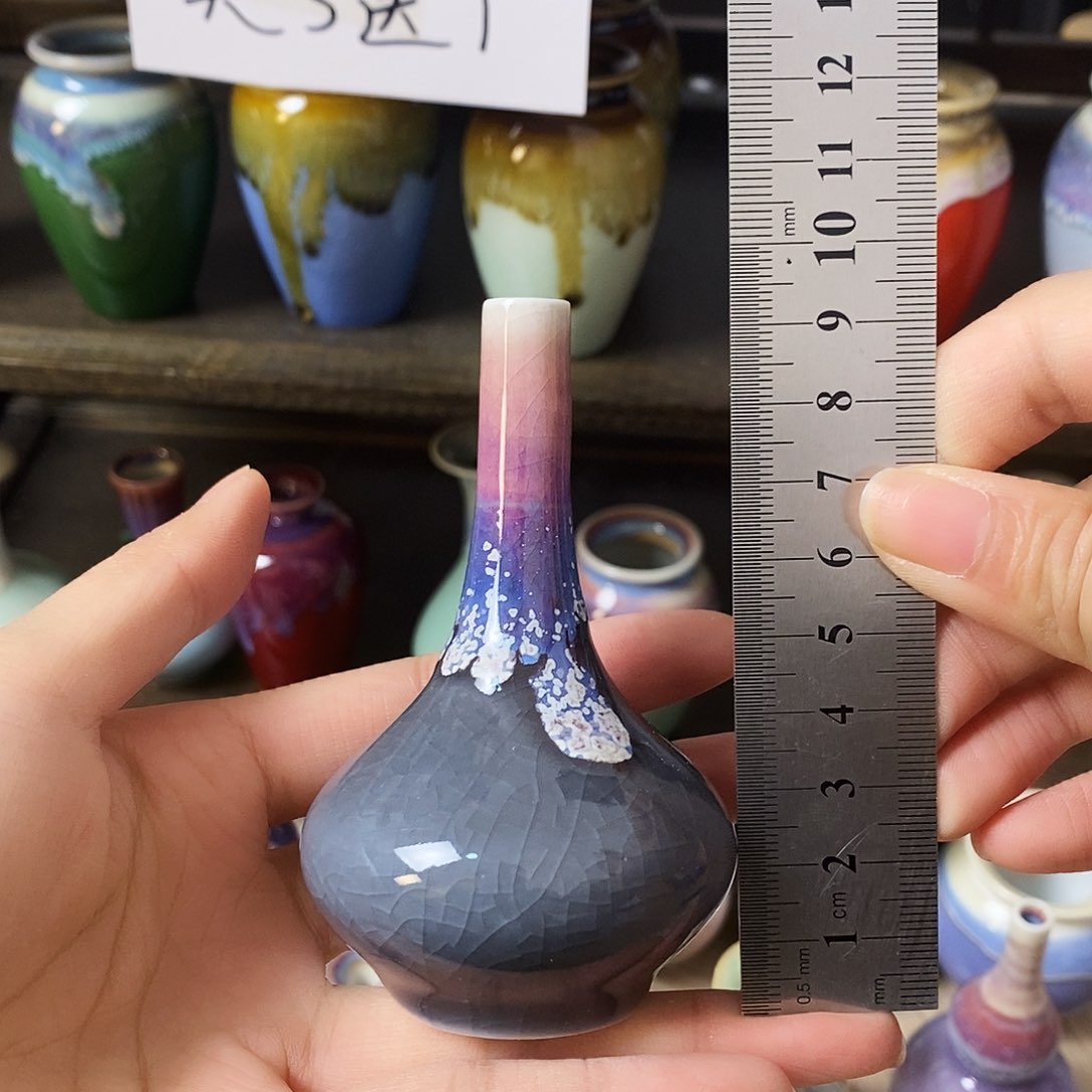摆件景德镇高温陶瓷小花瓶