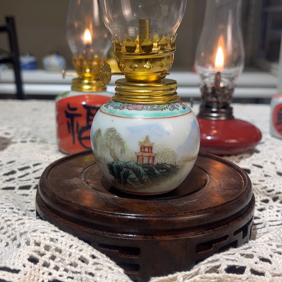 摆件景德镇陶瓷香薰灯