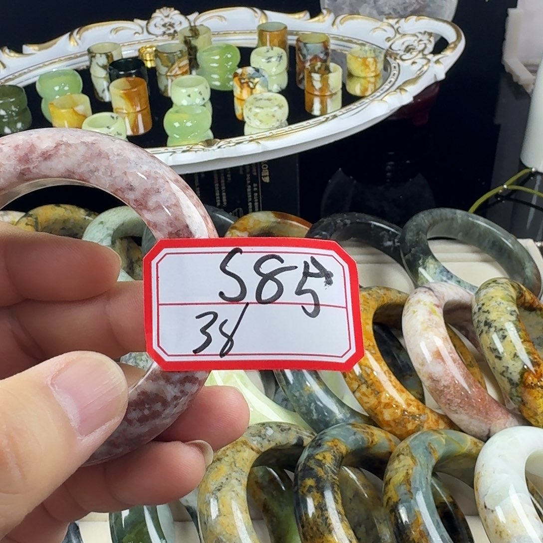 J***嬌蛇纹石玉合金戒指