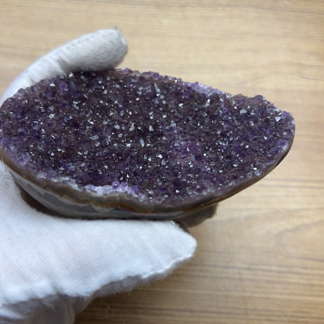 水晶紫色元宝68未镶嵌