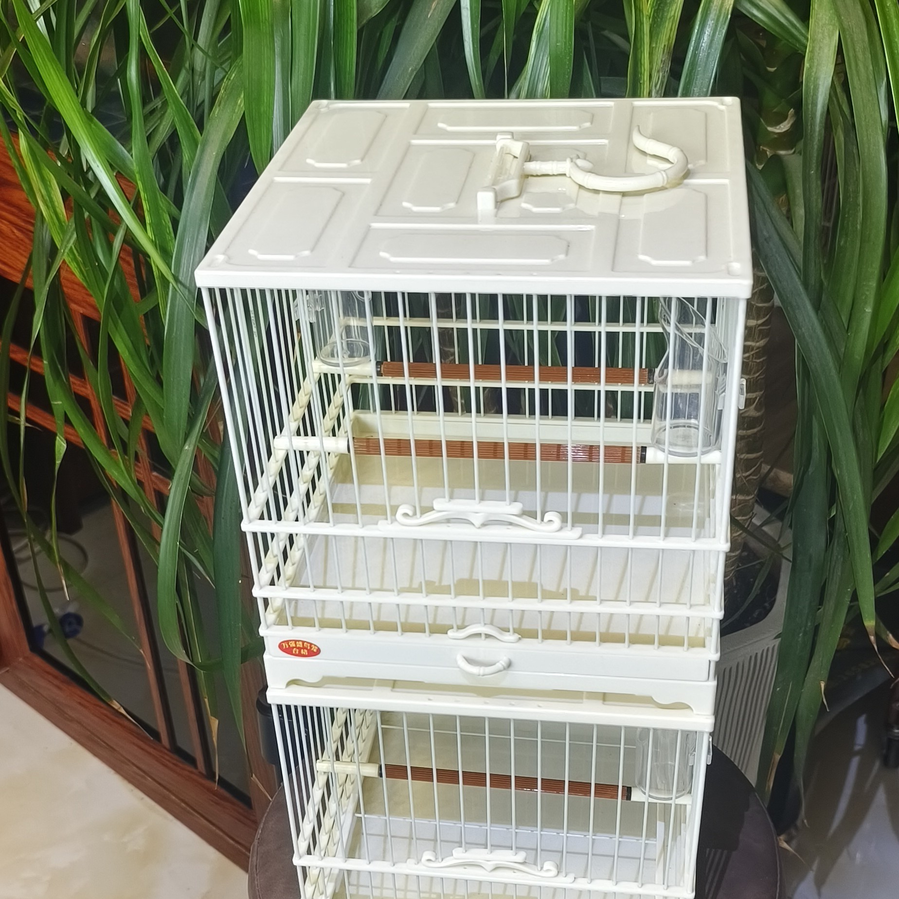 强盛2号一款性价比高的鸟笼尺寸方21可以叠加放可以前后推拉开门