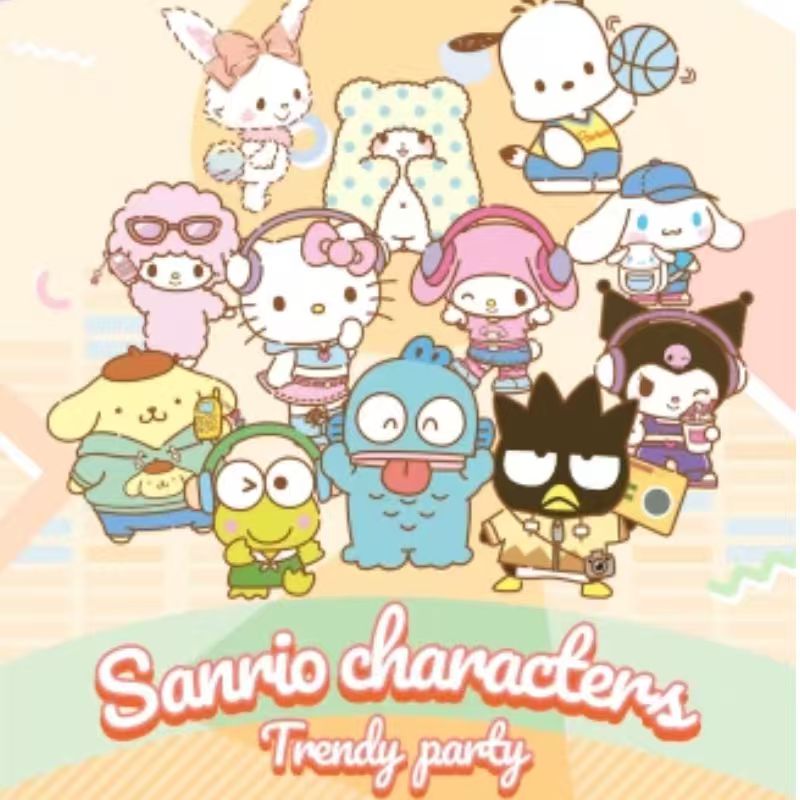 三丽鸥家族潮酷派对卡牌主播代拆