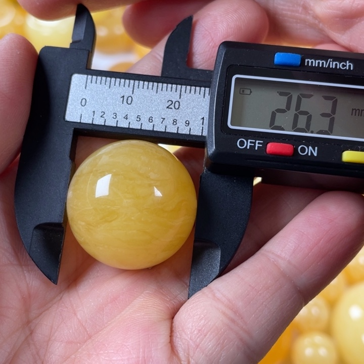 裸石蜜蜡未镶嵌蜜蜡圆珠