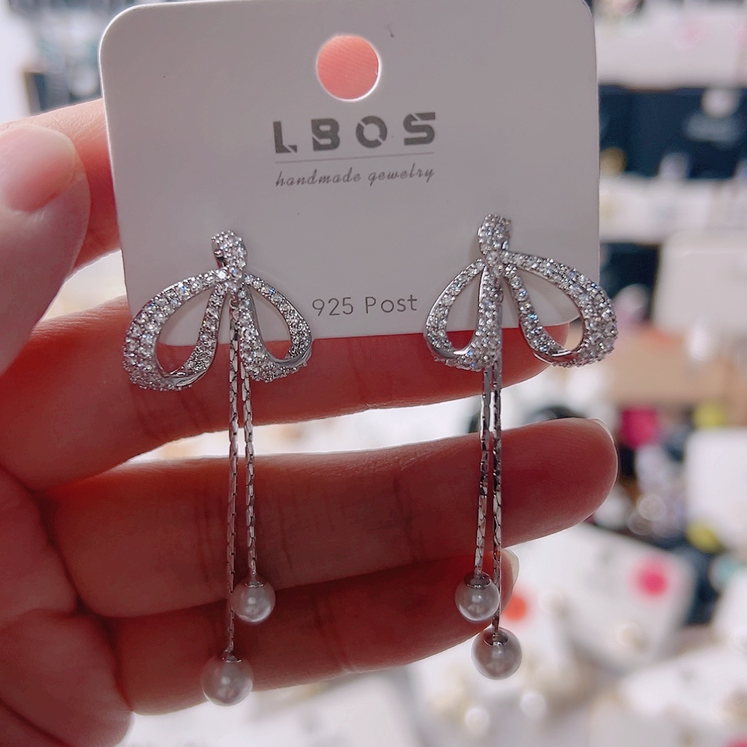 锆石纯铜合金耳环