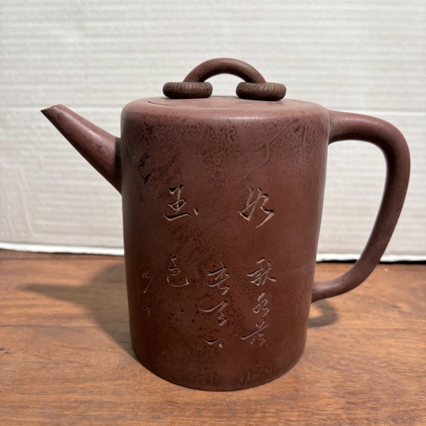 【紫砂双环壶：百年工艺与文人雅趣的灵魂共鸣】