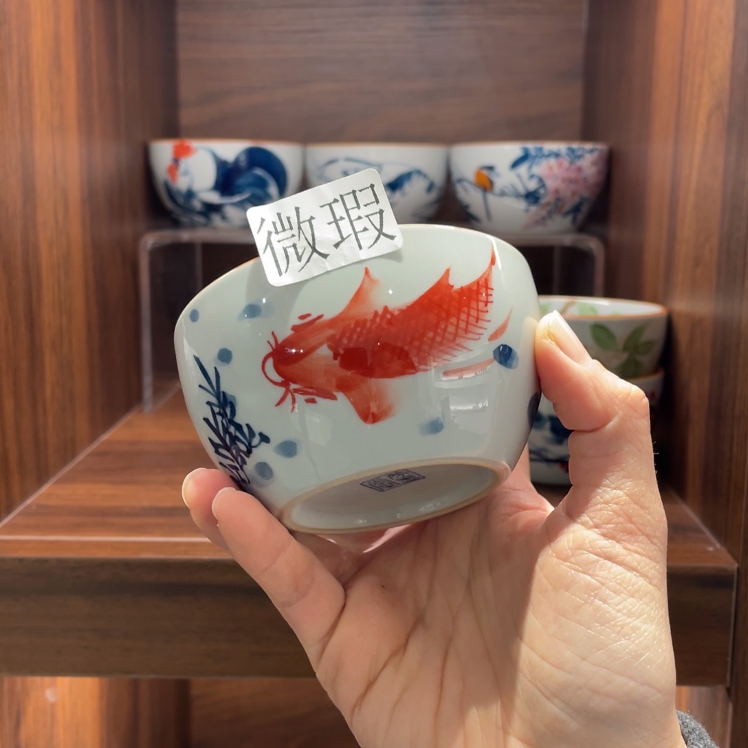 微瑕釉下彩纯手绘