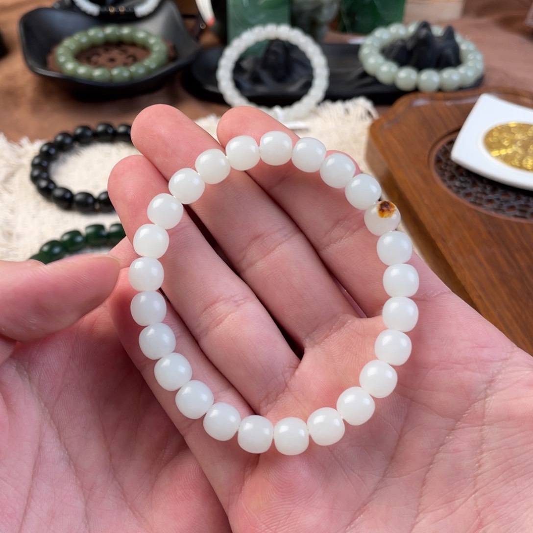 未镶嵌手串和田玉心****y