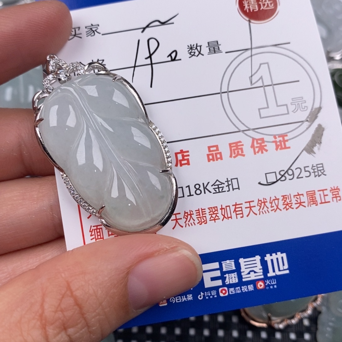 B***u翡翠银S925镶嵌颈饰