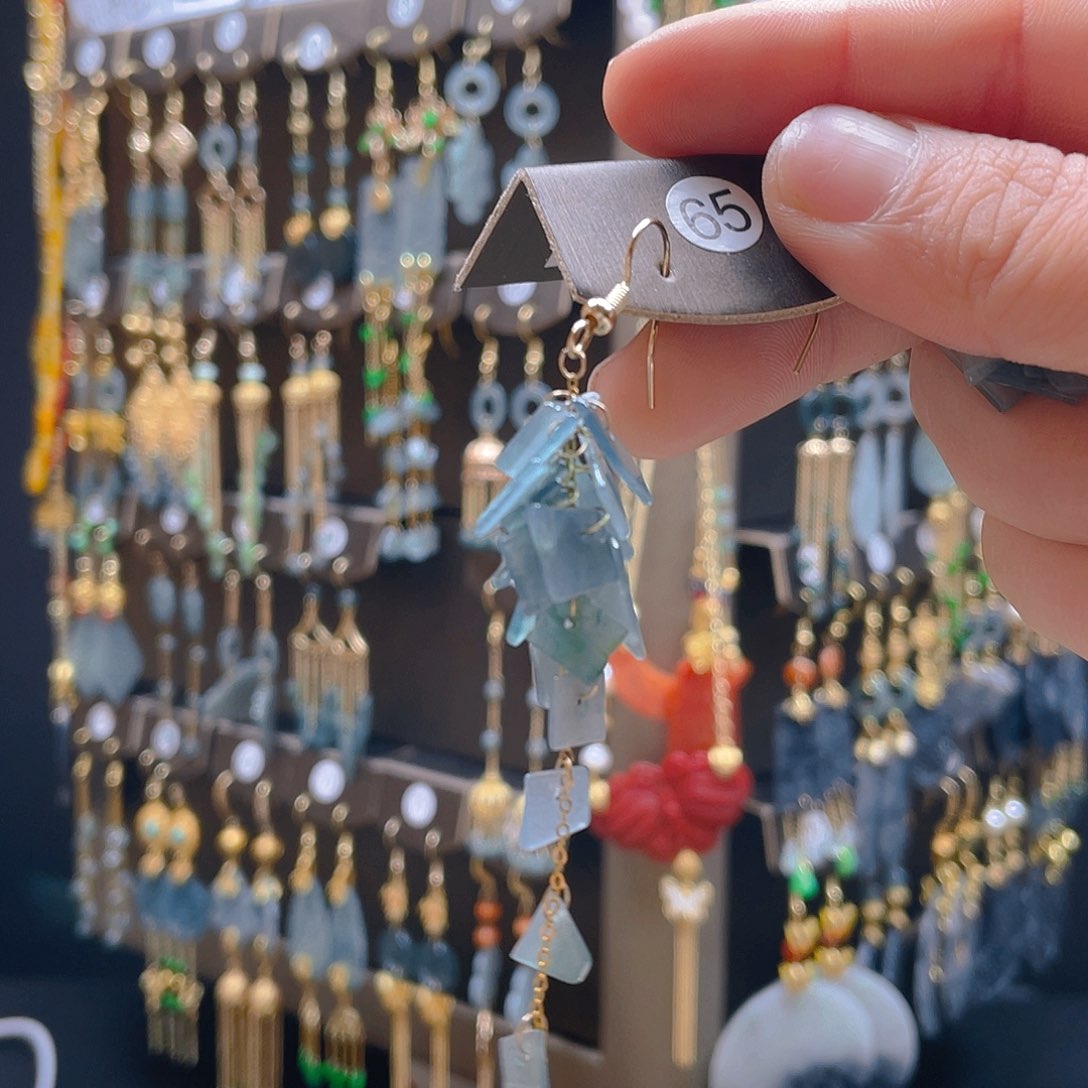 翡翠耳饰合金等*翡翠饰品