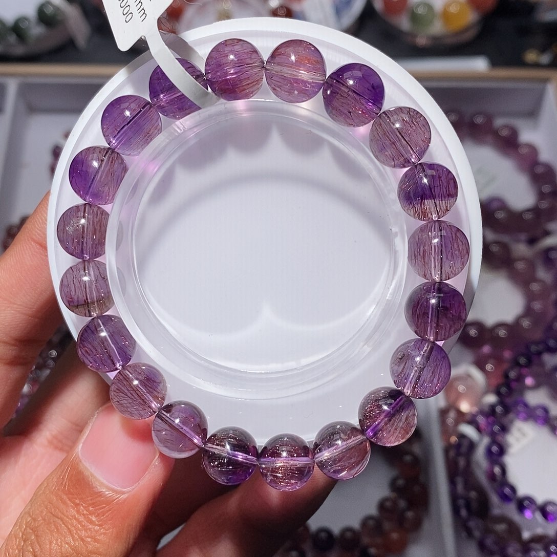 水晶手链未镶嵌紫超