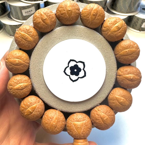 喜鹊7号17.5mm，14颗，编号130超大尺寸尼泊尔凤眼菩提一物一图