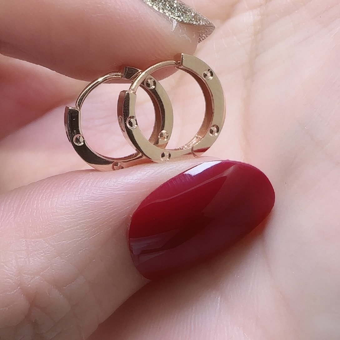 18K金耳饰多样性发货其一