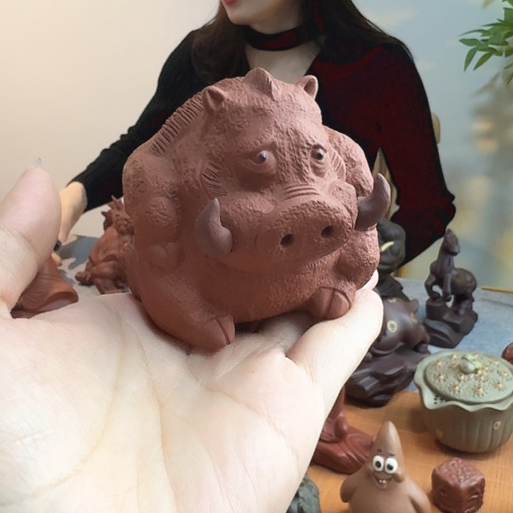 紫砂茶宠小野猪茶宠