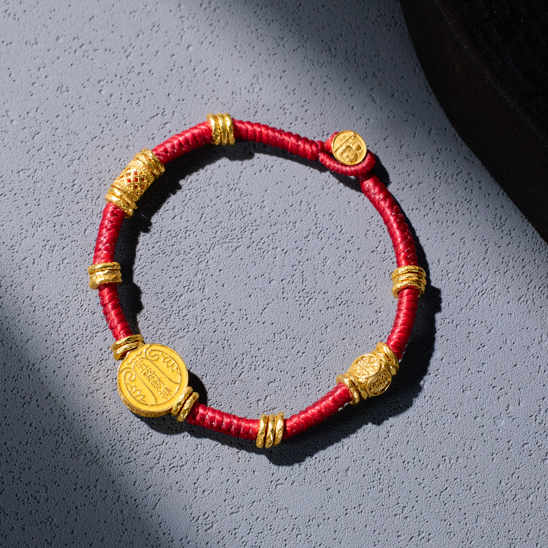 【歪歪】（素金）五路财神手链*18K金（多样性发一）XB-P522112