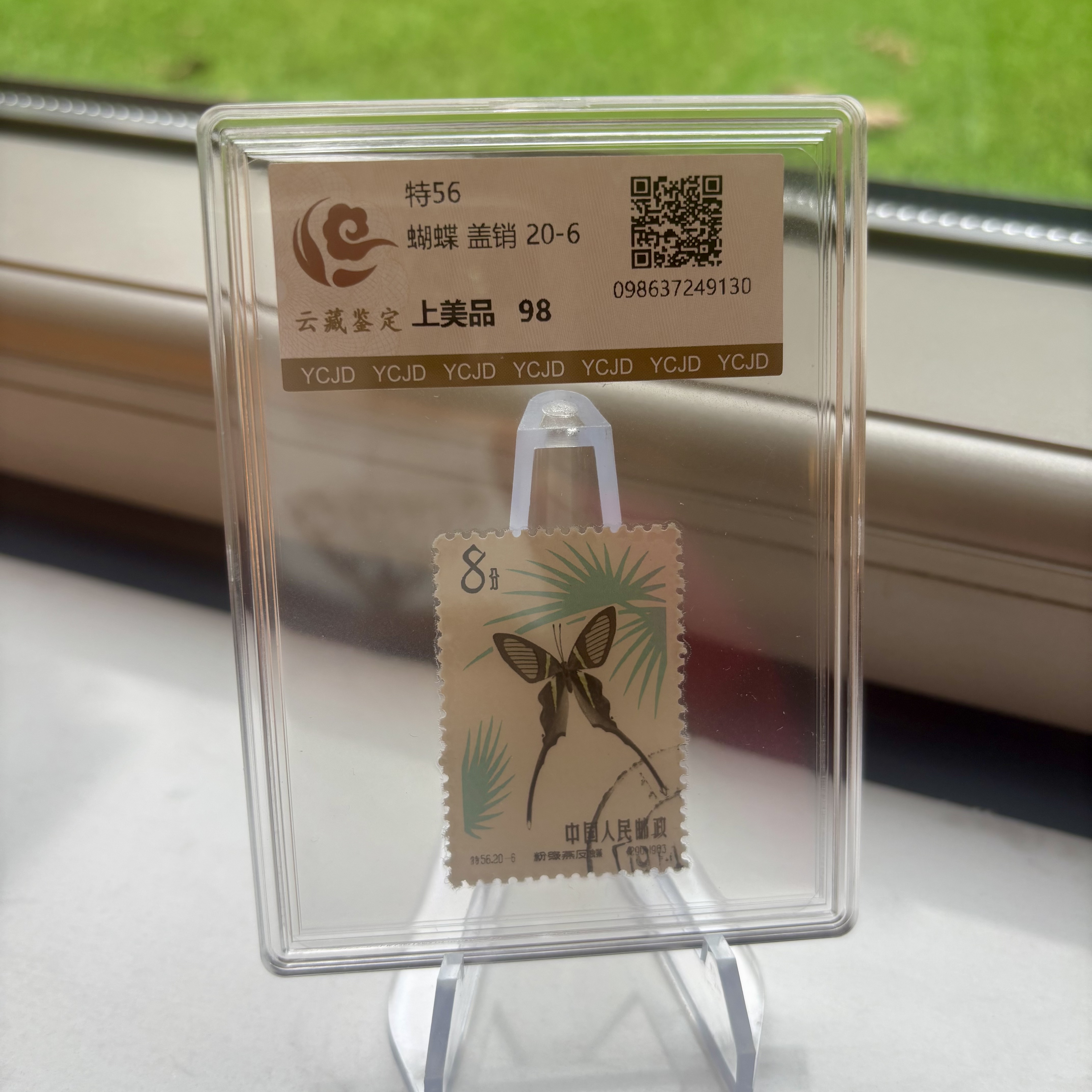 特56 20-6 蝴蝶 盖销 邮票 盒