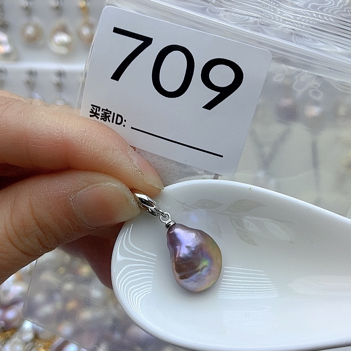 淡水珍珠颈饰银S925镶嵌