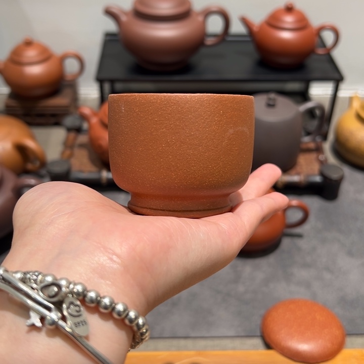 紫砂茶壶霜**衫宜兴黄龙山紫砂杯