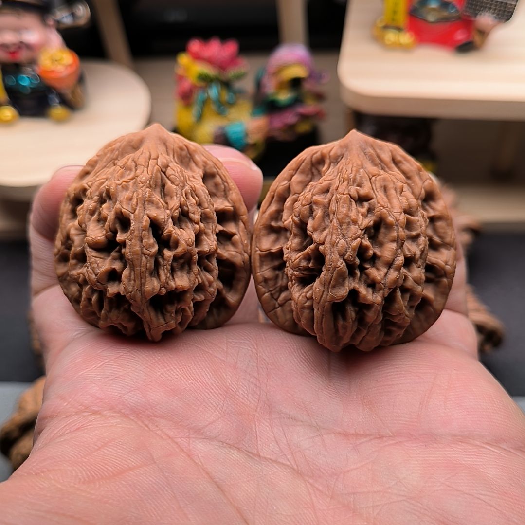 吊坠文玩核桃山地老款虎头40尺