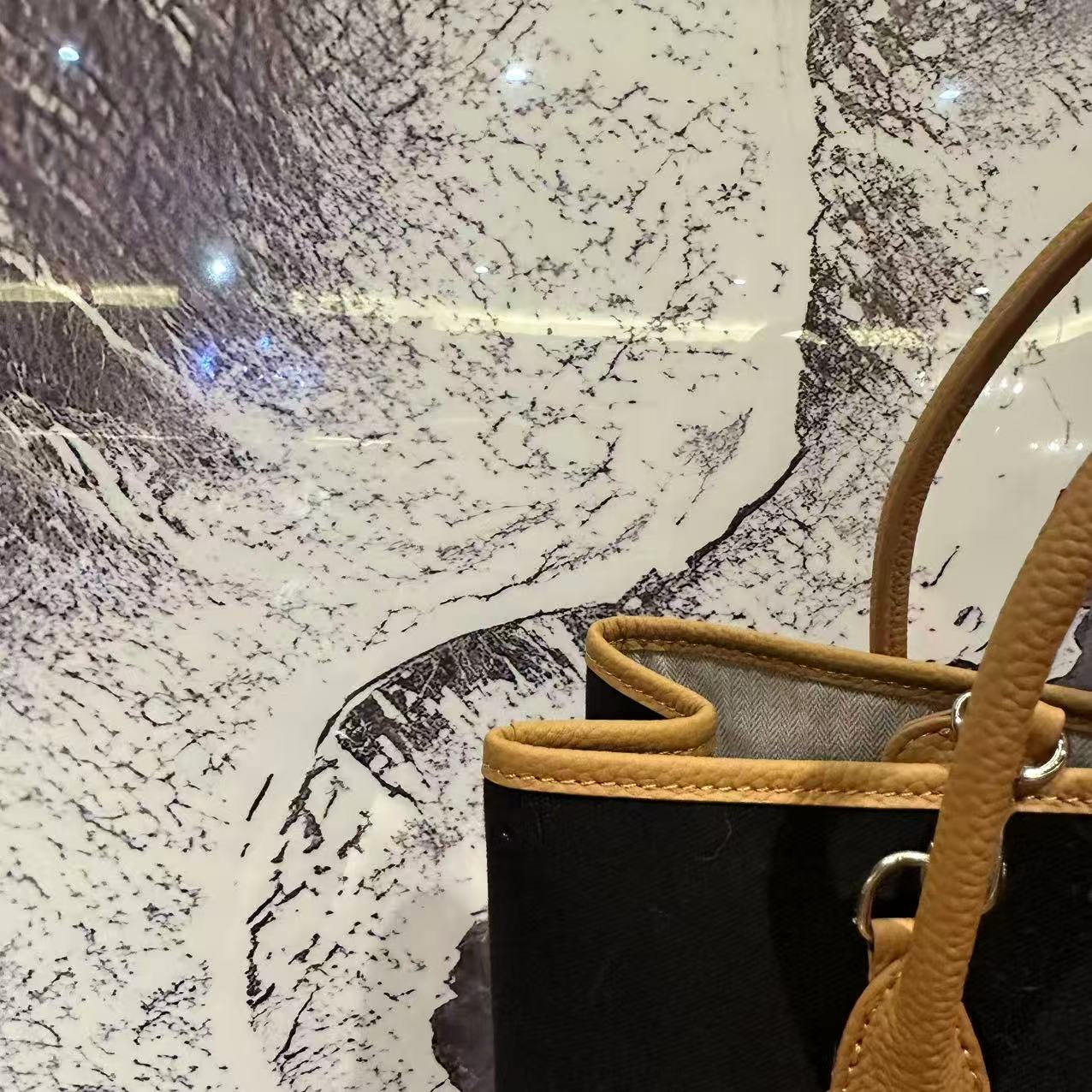 「零零落花」30cm拼接手提包