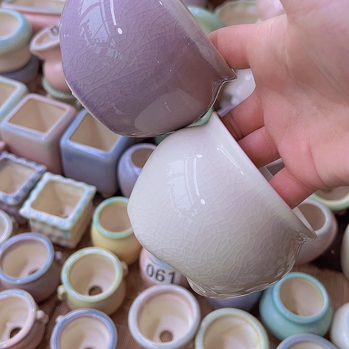 红陶陶瓷花盆当场满12包邮