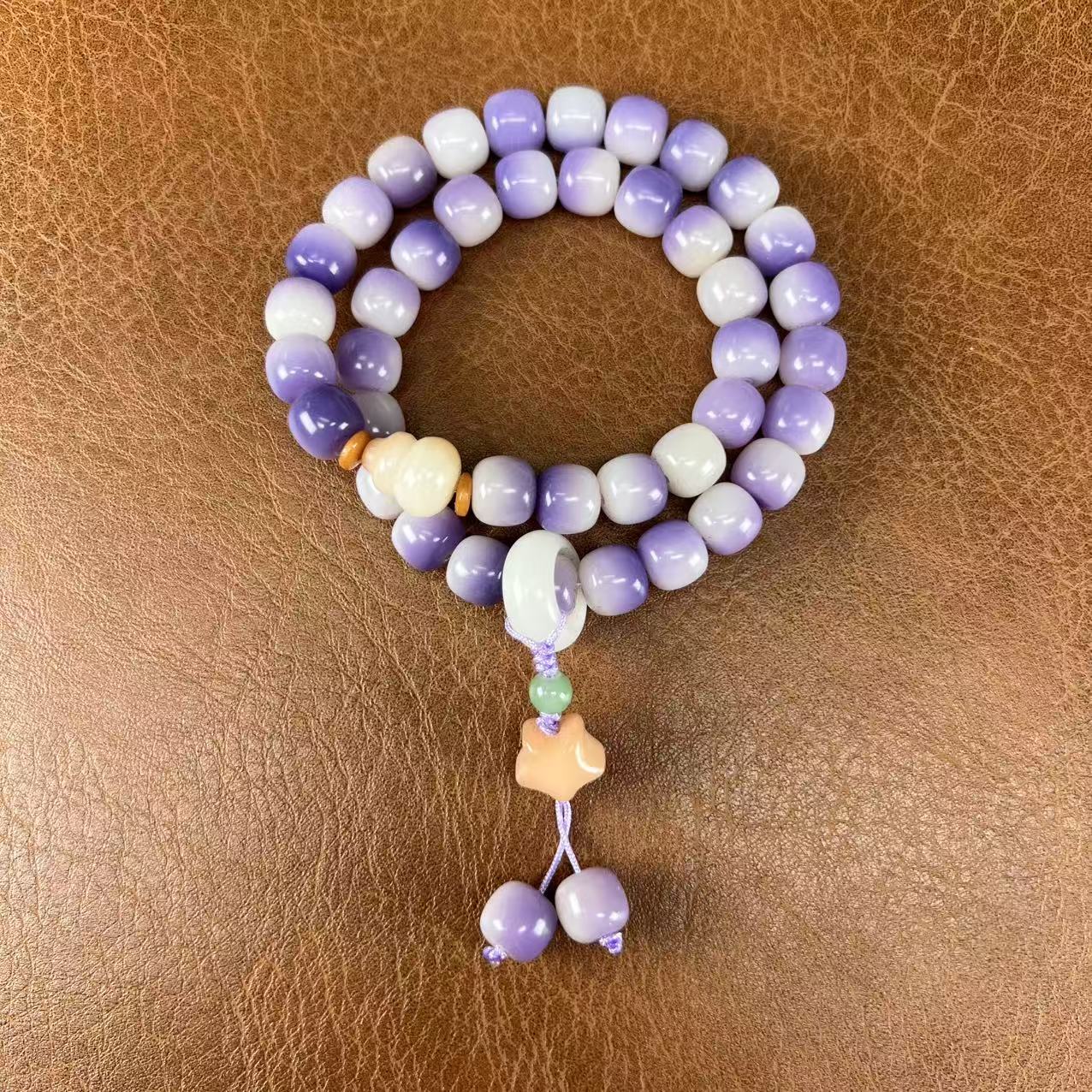 紫飘花福禄菩提10mm手串（无礼盒）796