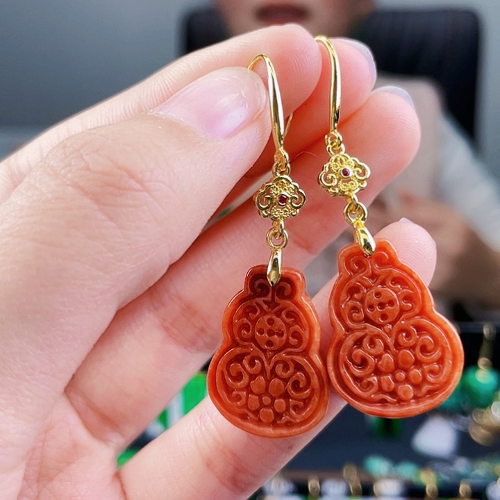 翡翠耳饰未镶嵌饰品