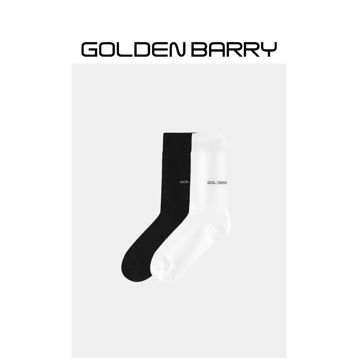 GOLDENBARRY|67002休闲时尚百搭黑白红洋气袜子