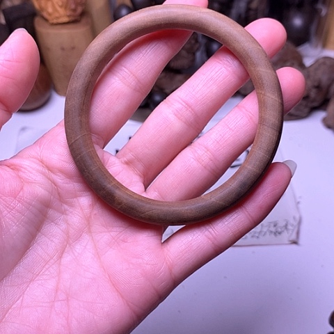 檀香木其他檀香黑肉手镯58圈口