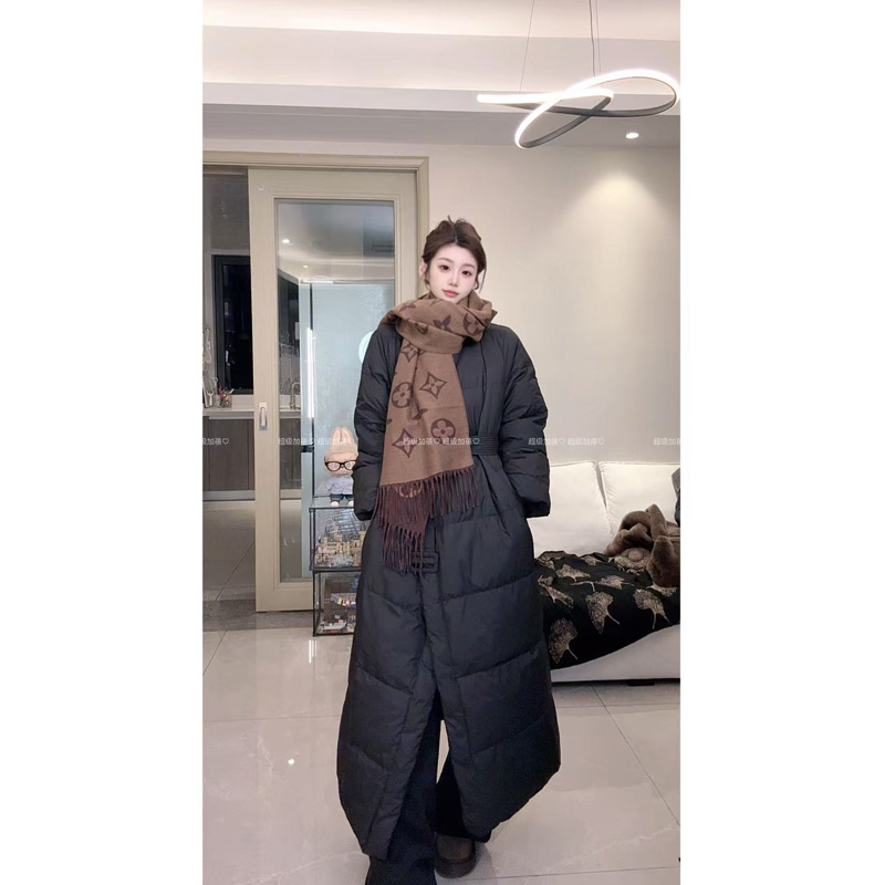 2025秋冬新款韩版宽松大摆百搭潮流羽绒保暖长款外套女8882
