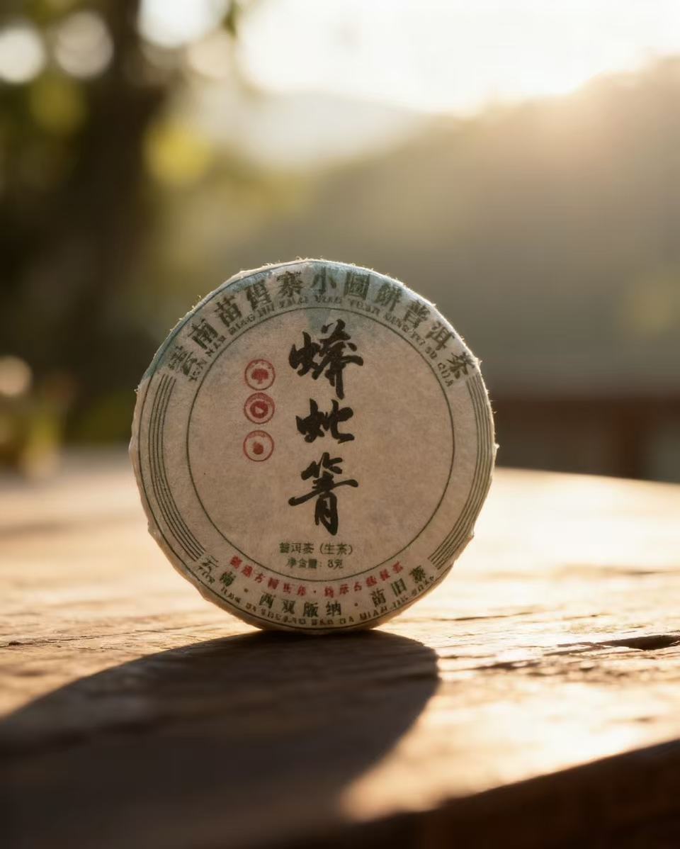 【临茶印象】蟒蛇箐小圆片（普洱生茶）8g/片
