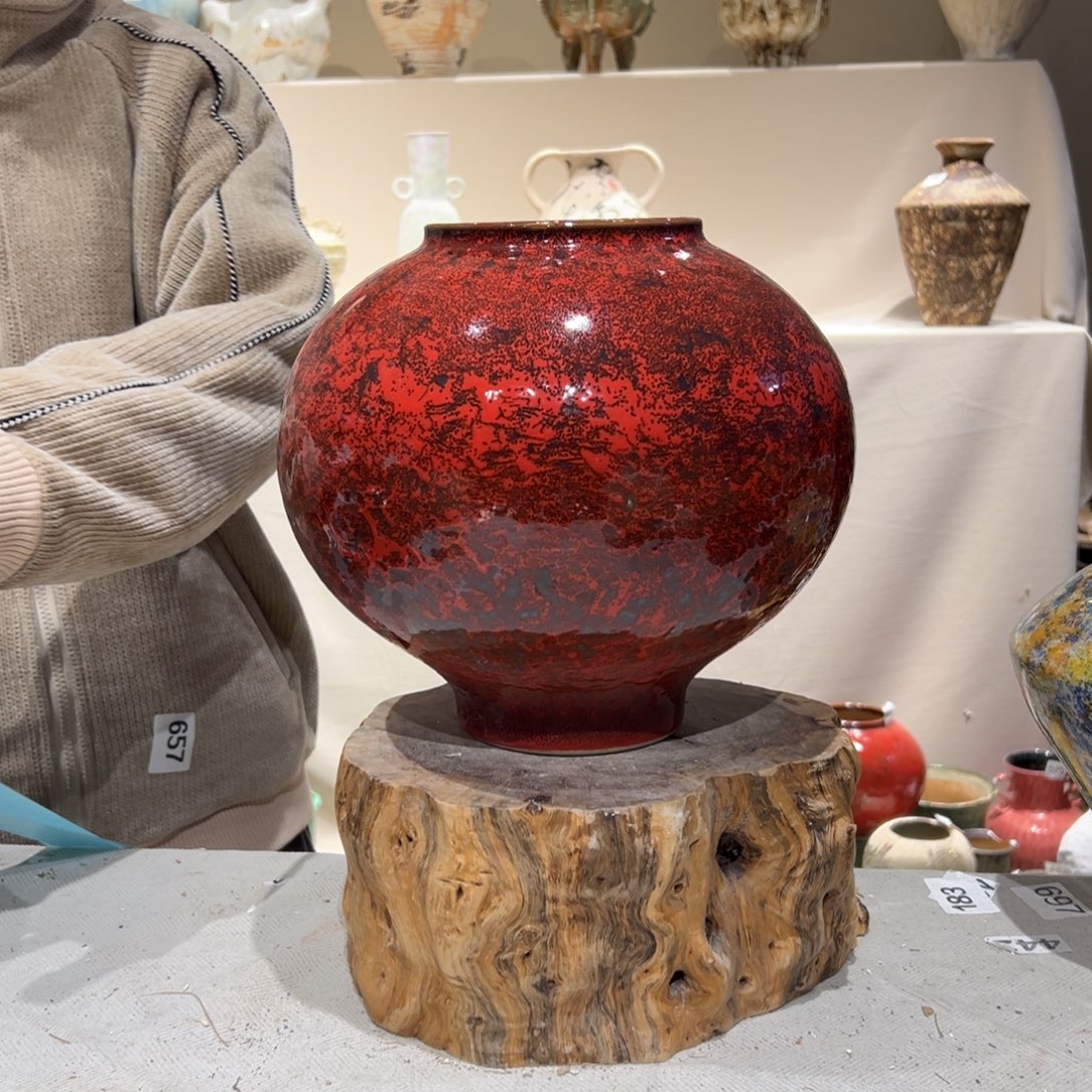 景德镇高温陶瓷695花瓶摆件花瓶