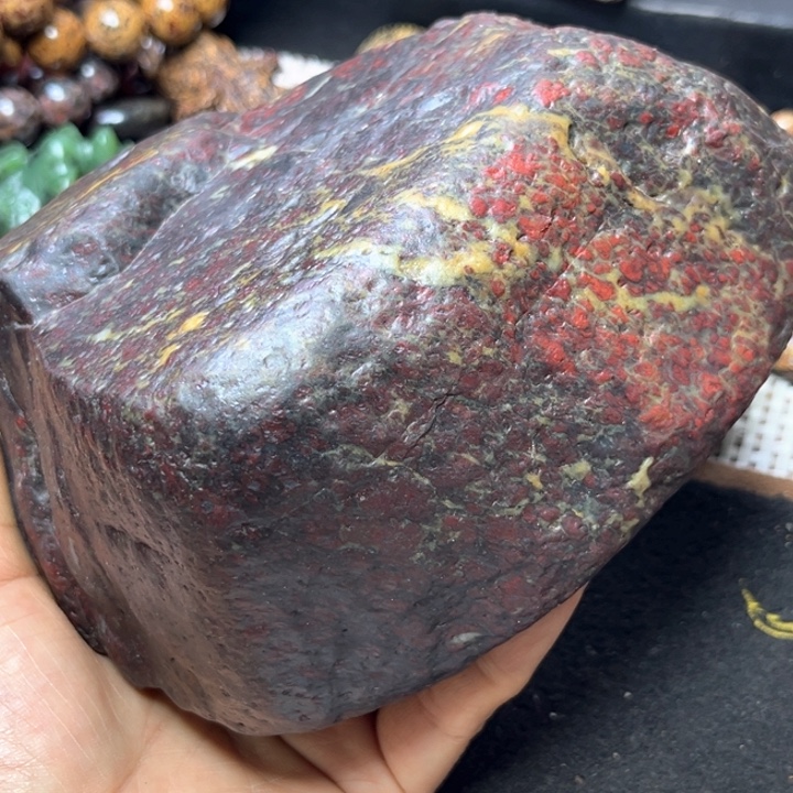 山***峰石英石红天宝2030克