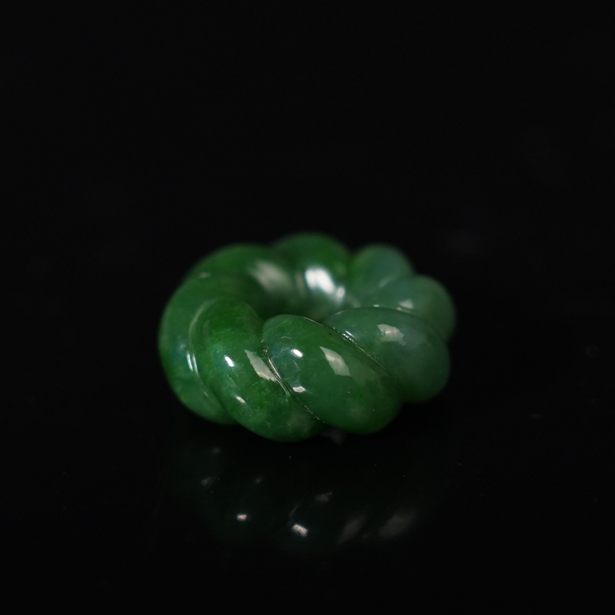 清代和田碧玉绞丝环【华豫之门】ACZL 260604 028