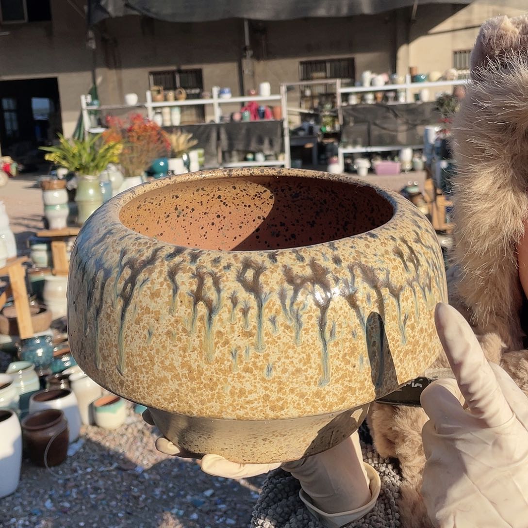 红陶王嫂花盆0115-88