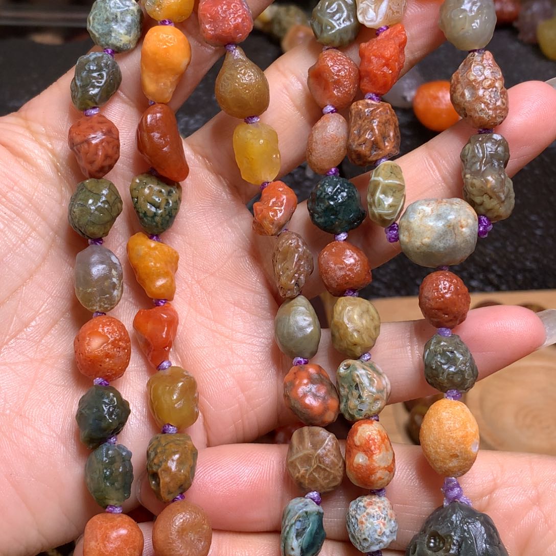 未镶嵌玛瑙/玉髓珠宝半成品