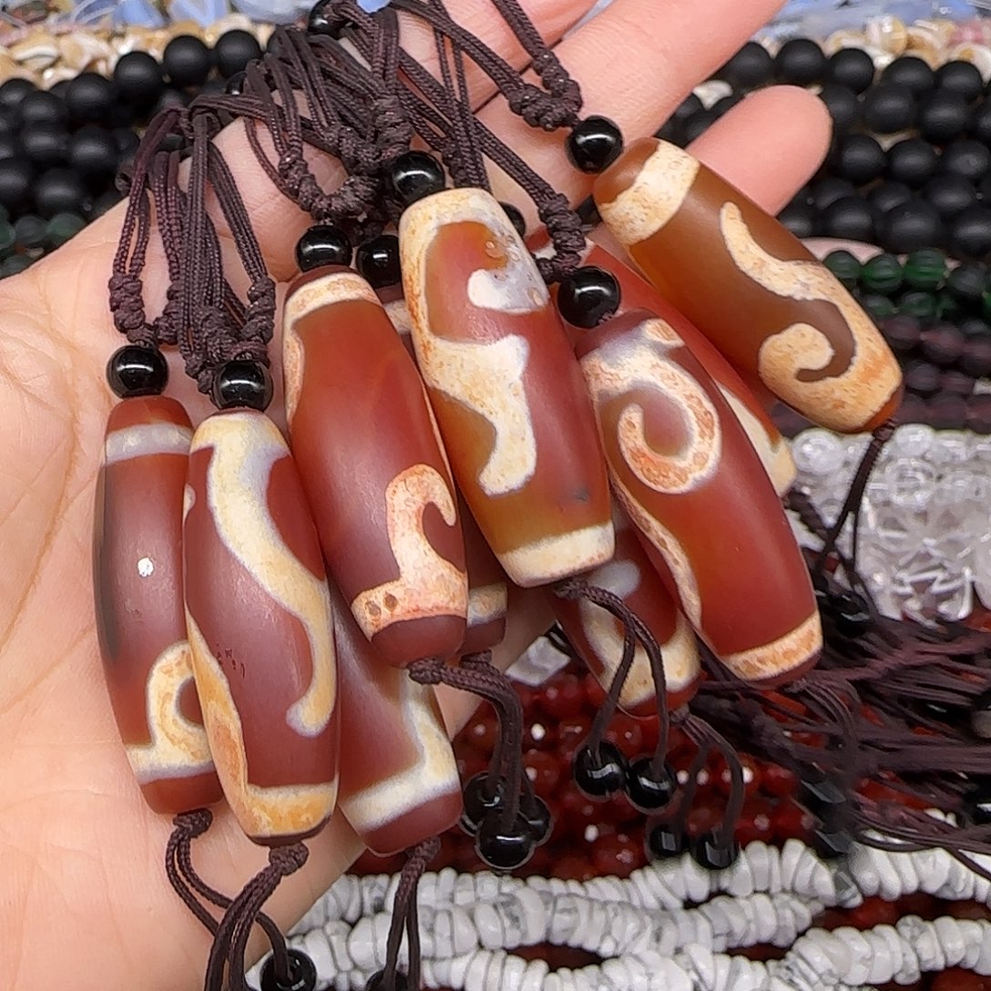 玛瑙/玉髓合金珠宝半成品老玛瑙项链一条