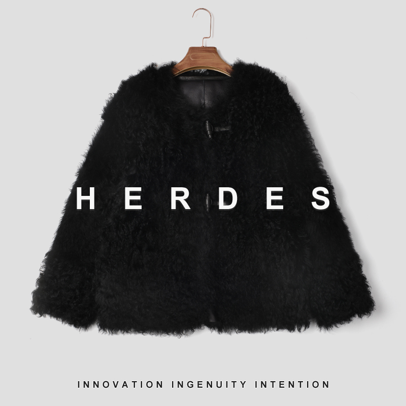 HERDERS 黑提格拉多潮流时尚皮草40289