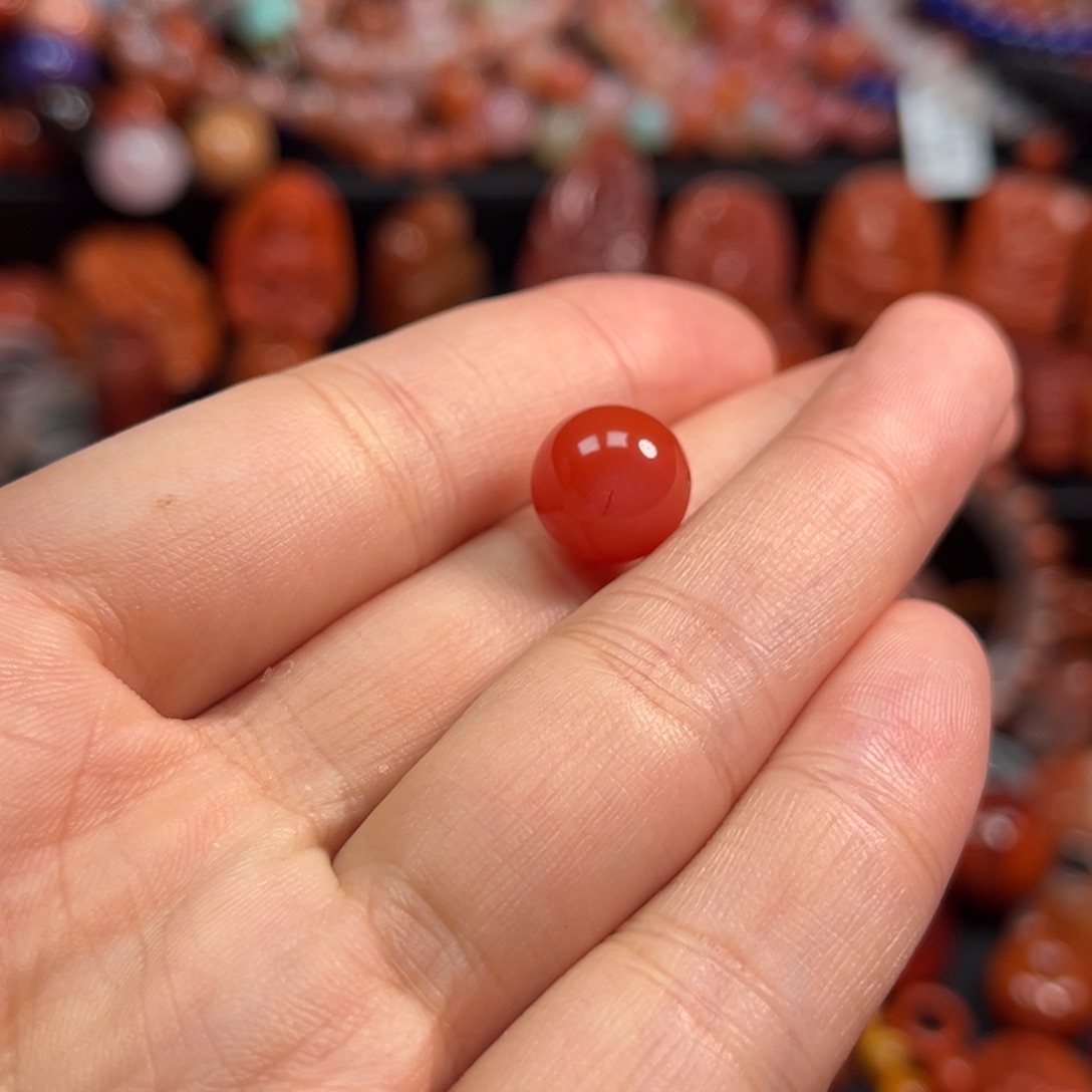 南红玛瑙配饰11.5mm未镶嵌
