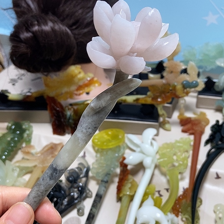 是****未镶嵌岫玉发簪发簪