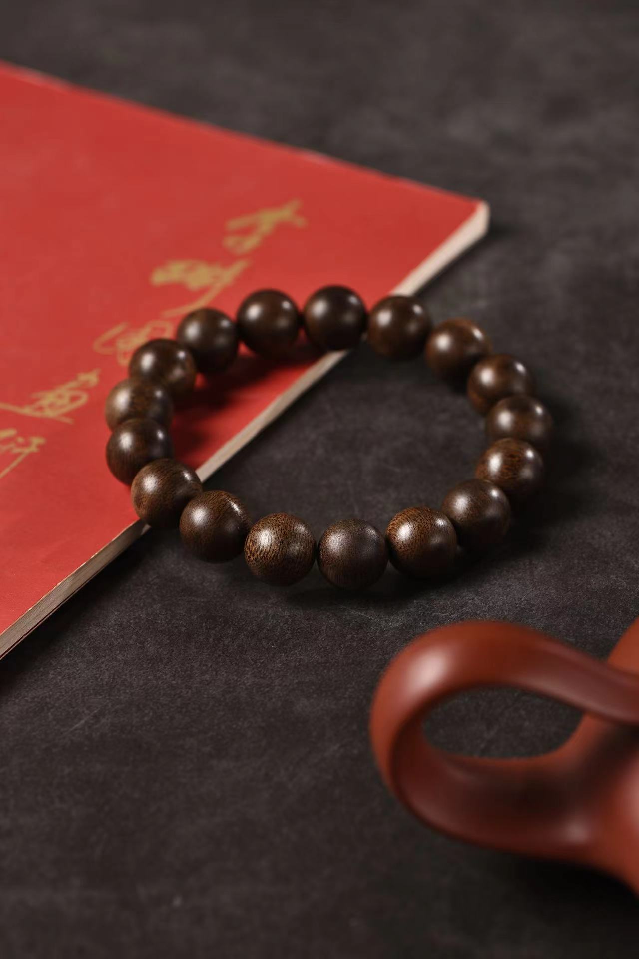 越南芽庄白棋1.2单圈手串